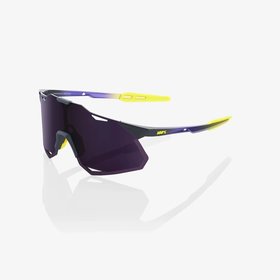 100% Hypercraft XS Eyewear Matte Metallic Digital Brights - Dark Purple Lens