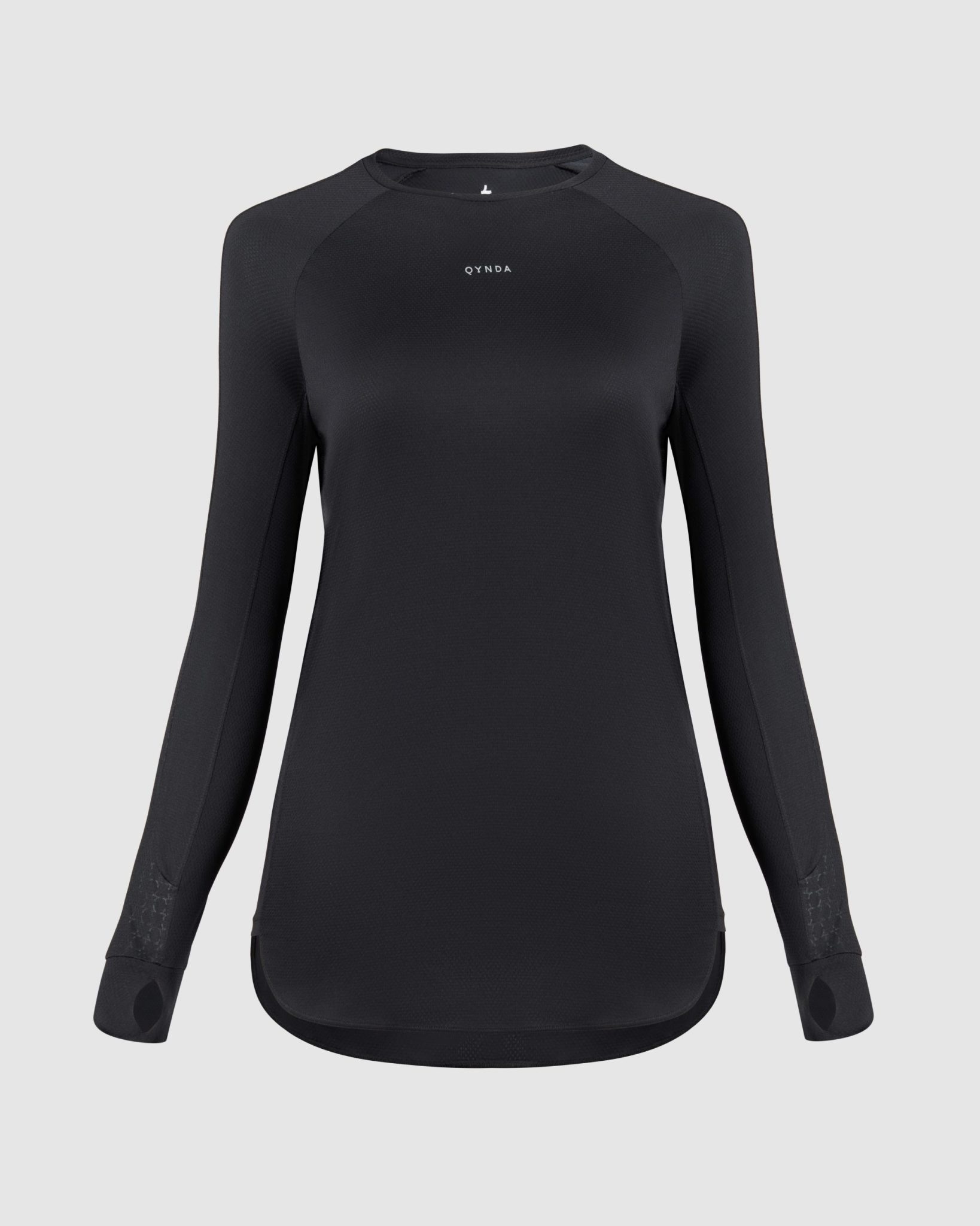 Hoplynn Womens Black Athletic Long Sleeve Shirt Size Large - beyond exchange