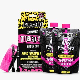 Muc Off MUC-OFF ULTIMATE TUBELESS SETUP KIT 60MM VALVES