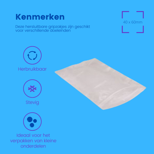 Master'in Gripzakjes 40 x 60mm Master'in Gripzakjes 40 x 60mm
