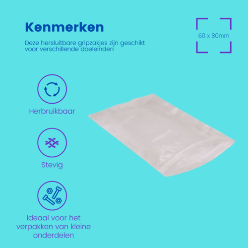 Master'in Gripzakjes 60 x 80mm Master'in Gripzakjes 60 x 80mm