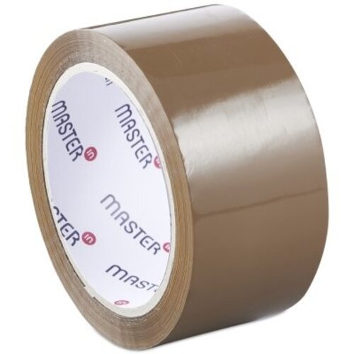 Master'in Master'in Low Noice PP Tape 48 x 66m - Bruin - 36 rollen Master'in Master'in Low Noice PP Tape 48 x 66m - Bruin - 36 rollen
