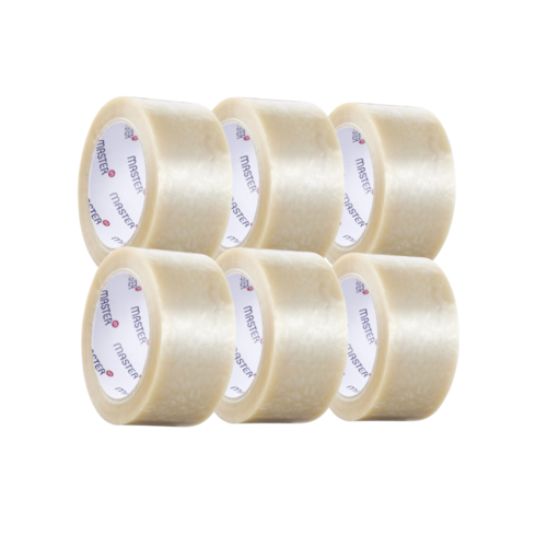 Master'in Masterline PP Tape 48 x 132m - Transparant Master'in Masterline PP Tape 48 x 132m - Transparant