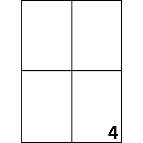 Master'in Xerox Printer Etiketten A4 - 4 labels per vel - 100 vellen