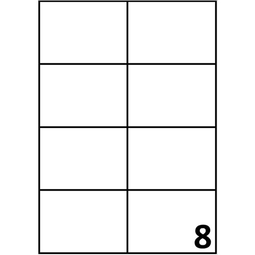 Xerox Xerox Printer Etiketten A4 - 8 labels per vel - 100 vellen