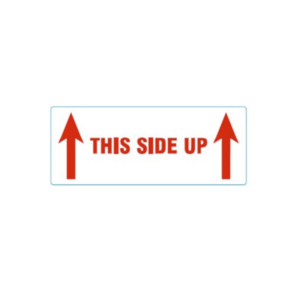Master'in Waarschuwingsetiketten - "This side up"