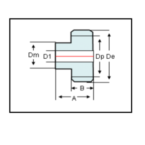 DTS-Products Recht gefreesd tandwiel moduul 1 Z = 27