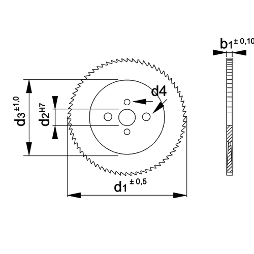 Phantom Phantom HSS Afkortzaag 250 x 2 x 32mm T80