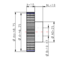 DTS-Products Recht gefreesd tandwiel moduul 1.25 Z = 37