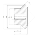 DTS-Products Conische tandwiel sets M1,5 Z=16/16T 1:1