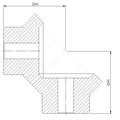 DTS-Products Conische tandwiel sets M1,5 Z=16/16T 1:1