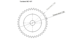 Hoe bereken je de moduul van een tandwiel