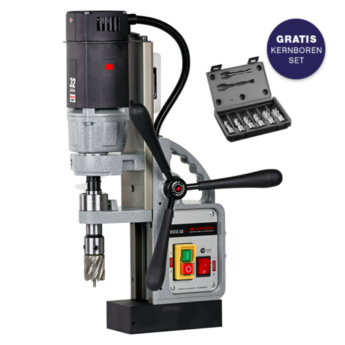 Euroboor Euroboor Magneet Kernboormachine ECO.32+ met gratis kernborenset
