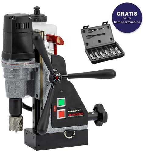 Euroboor Euroboor magneet kernboormachine EBM.36/P-18V  kopen  zonder accu's en lader met gratis kernborenset