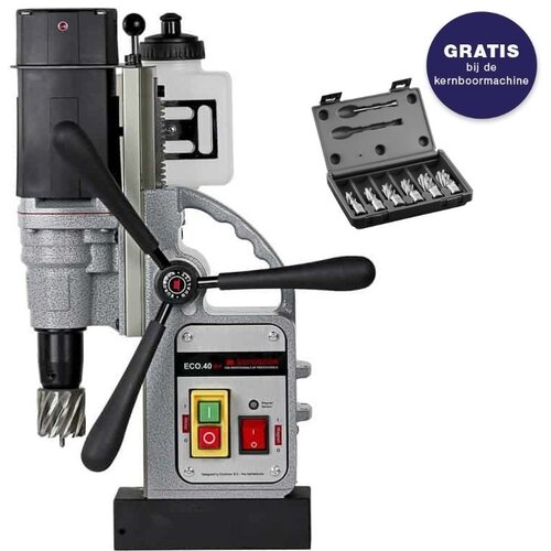 Euroboor Magneet kernboormachine ECO.40S met gratis kernborenset