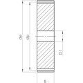 DTS-Products Recht gefreesd tandwiel moduul 1,5 Z = 90 met boring ø 20mm