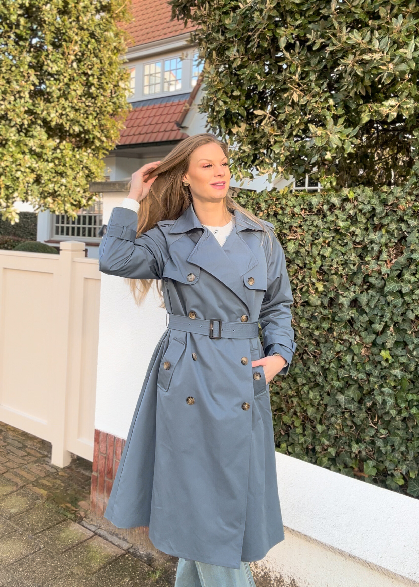 Trench – Fora midi – Blue