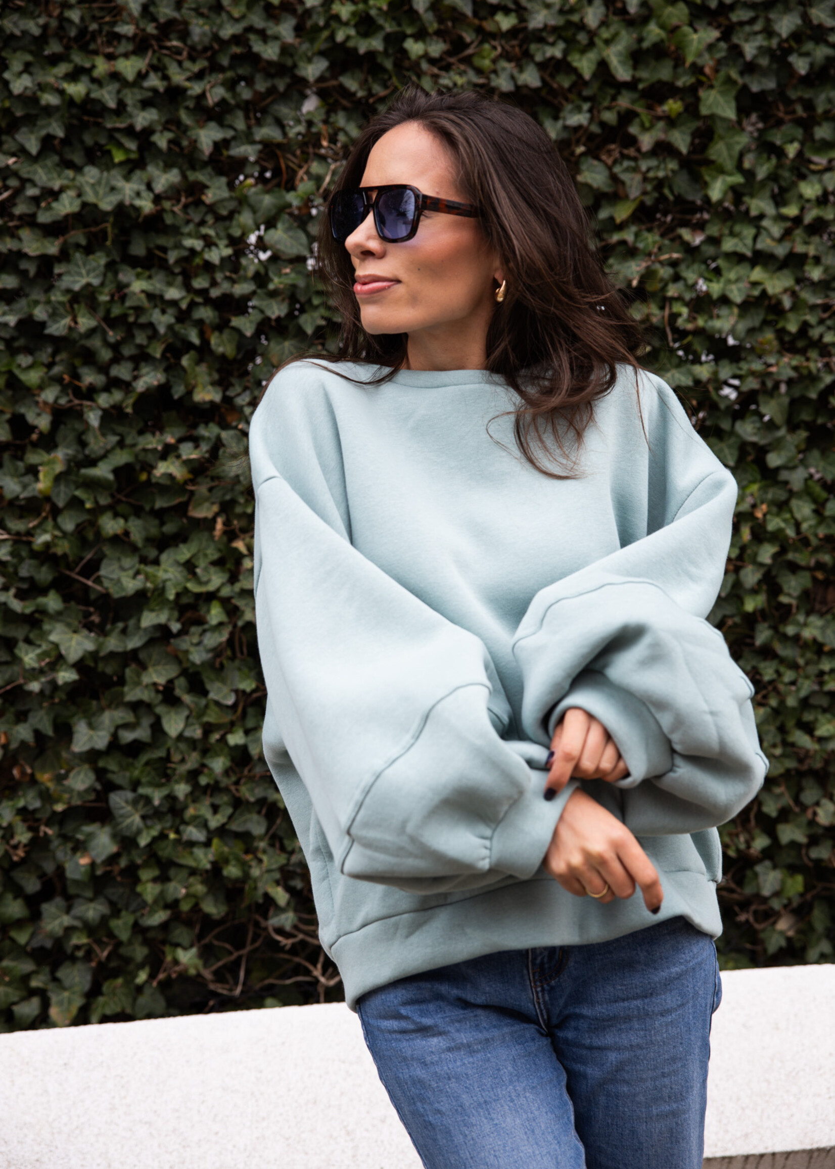Sweater Sofie simpel – Green