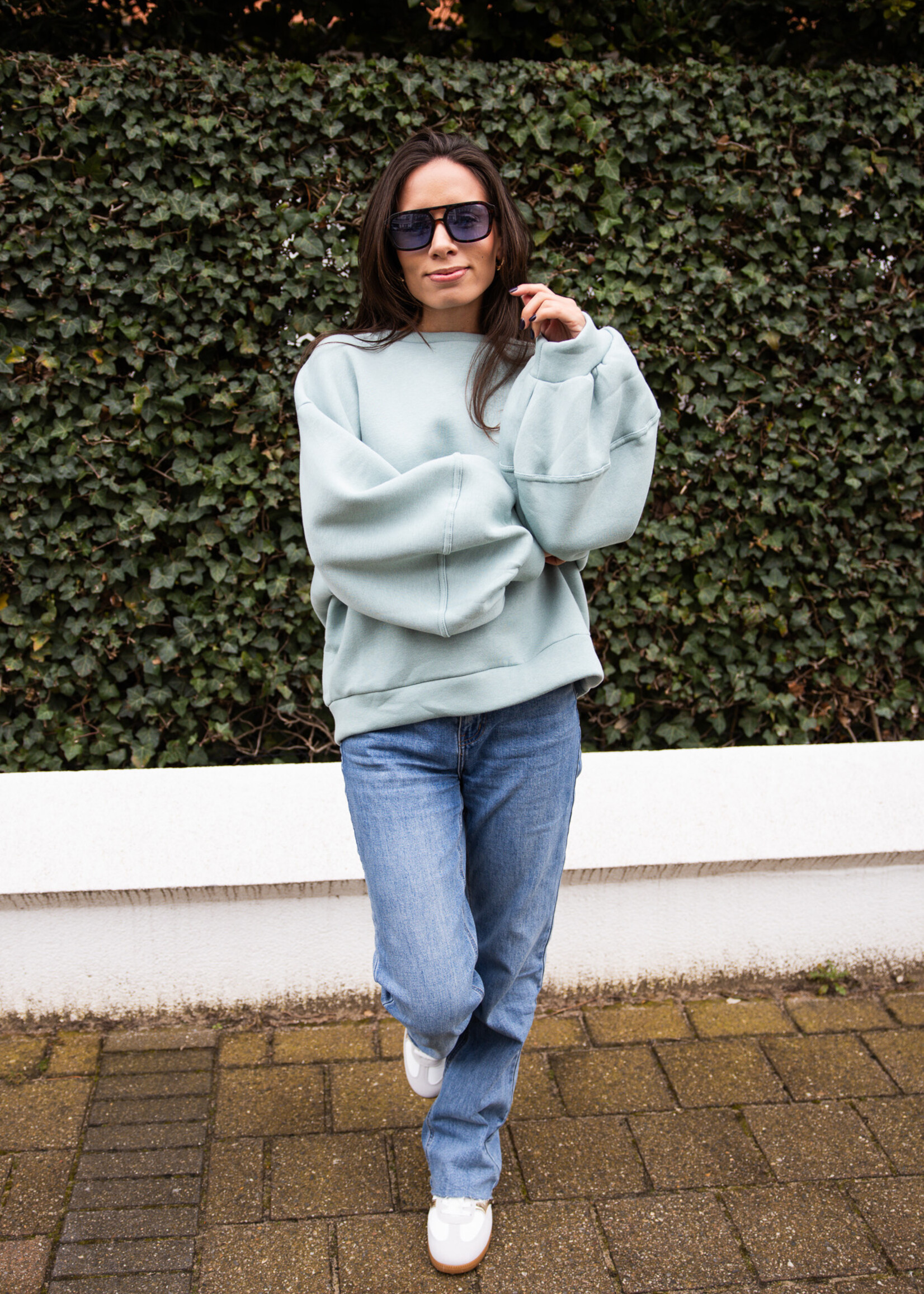 Sweater Sofie simpel – Green