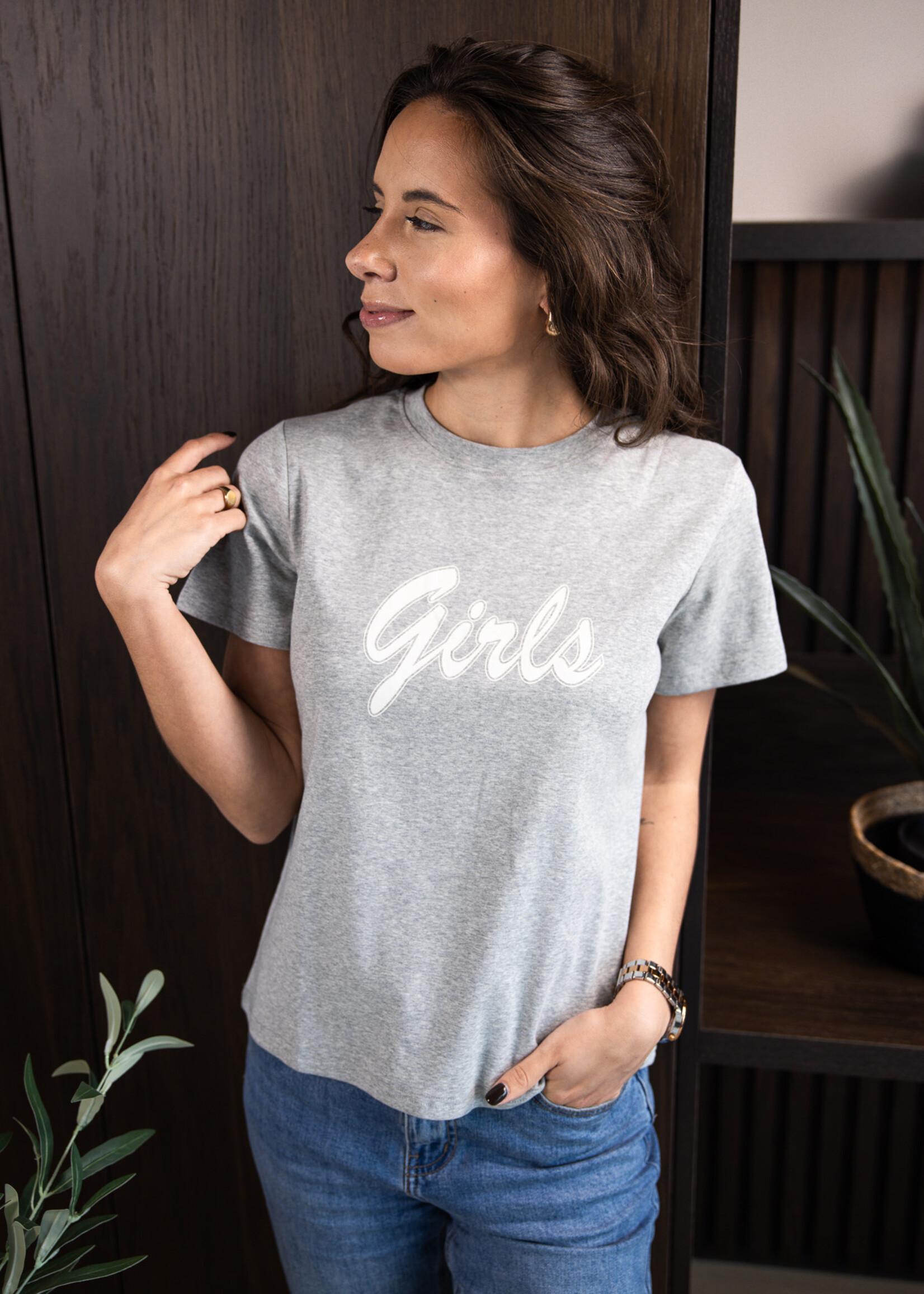 T-shirt Girl – Grey