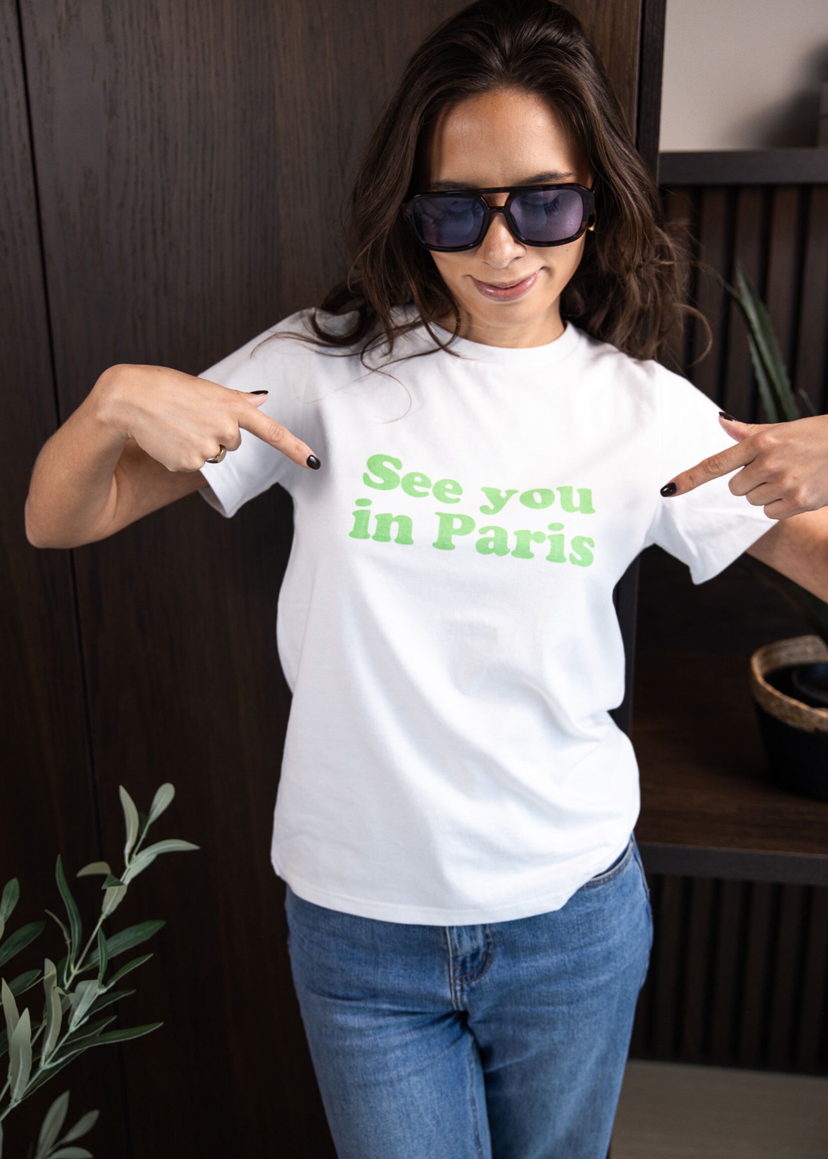 T-shirt See You in Paris – Green