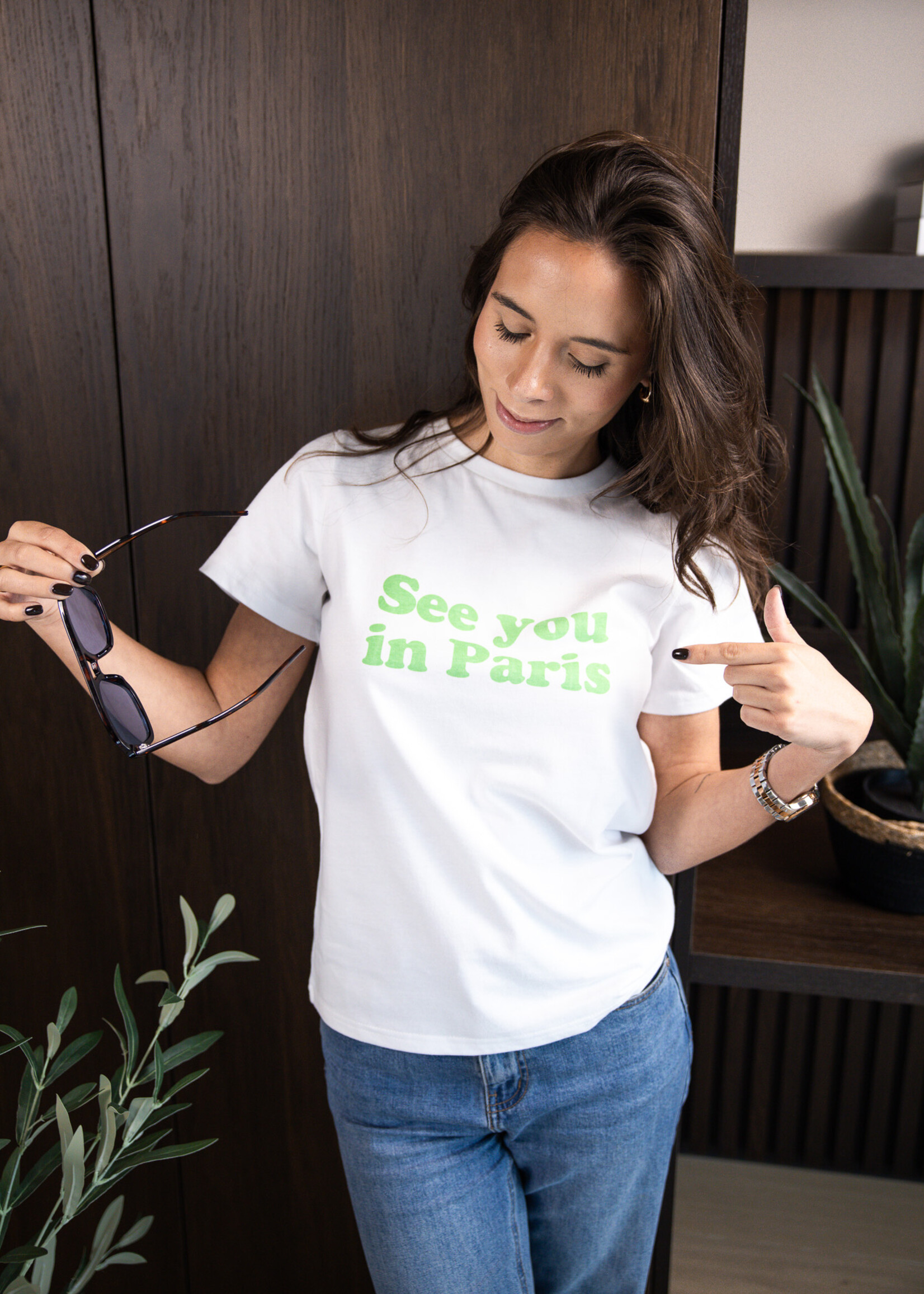 T-shirt See You in Paris – Green