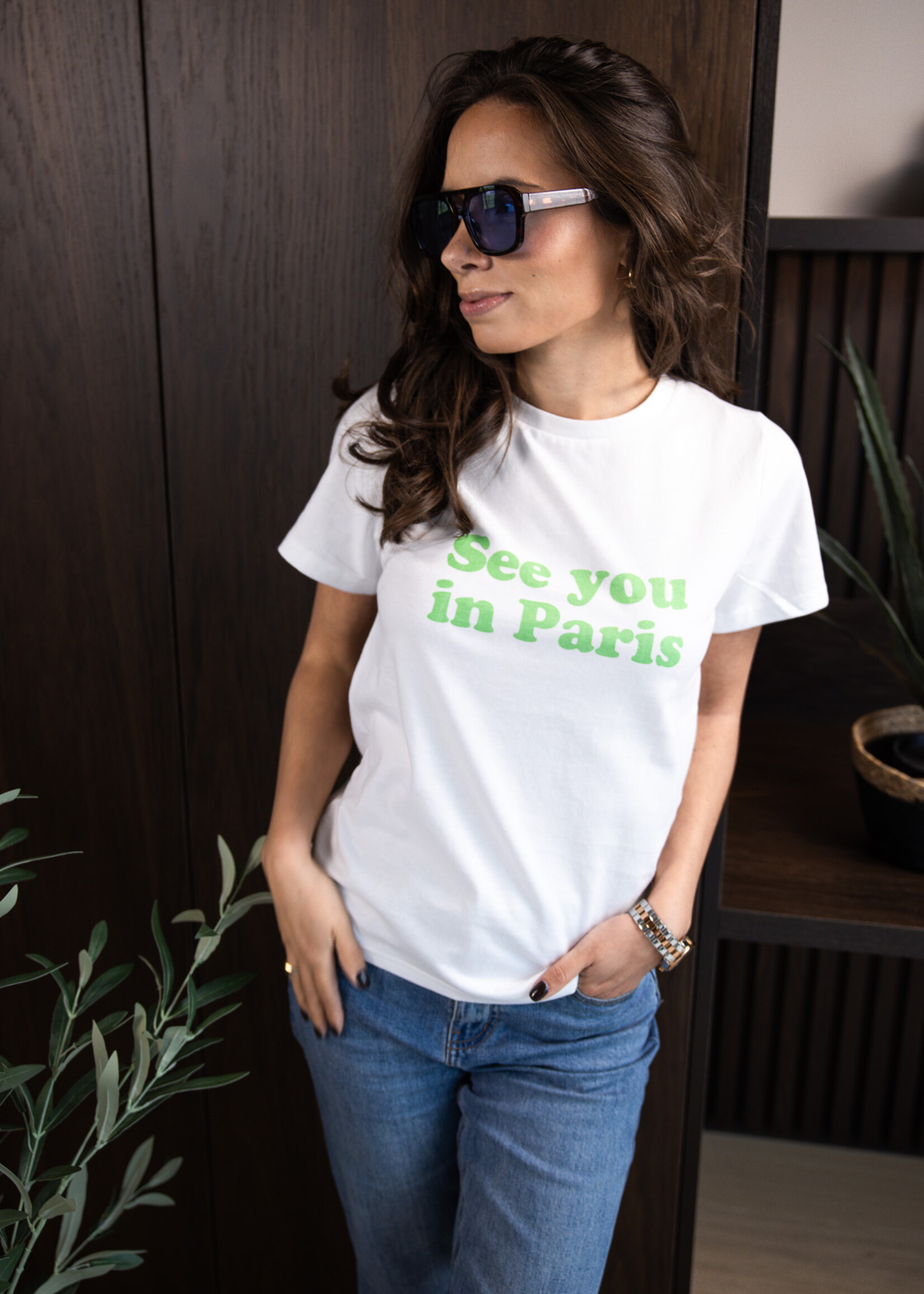 T-shirt See You in Paris – Green