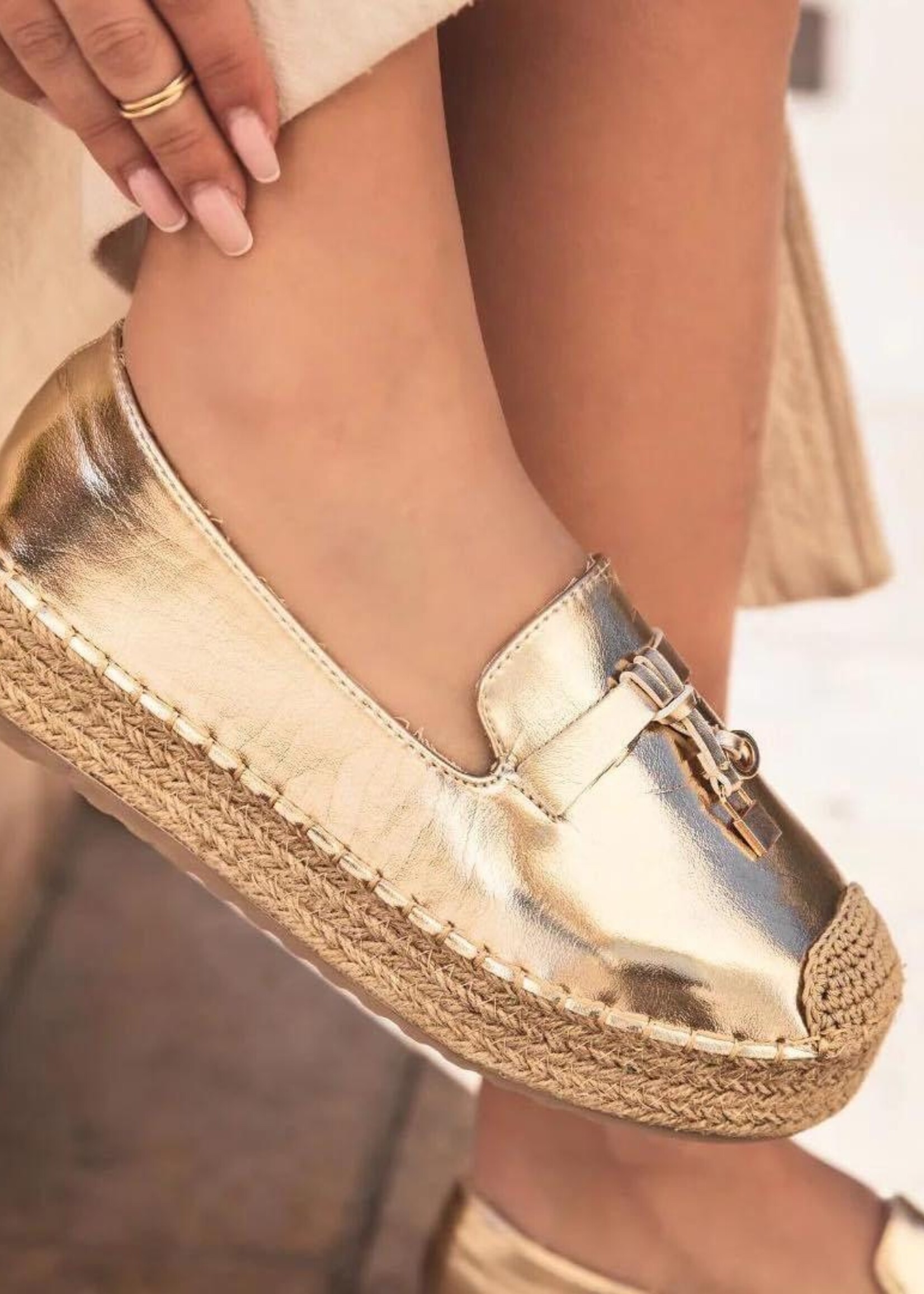 Espadrille Tutu – H8-352 – Gold