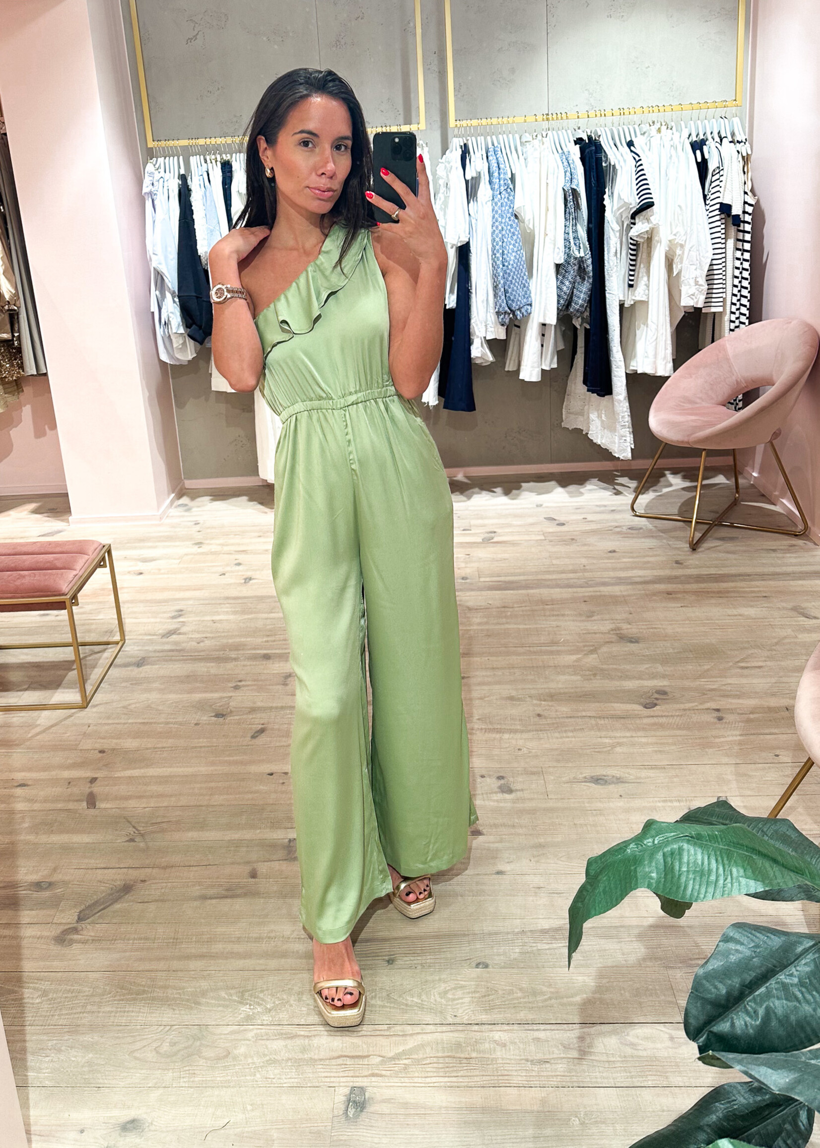 Jumpsuit offshoulder – Green