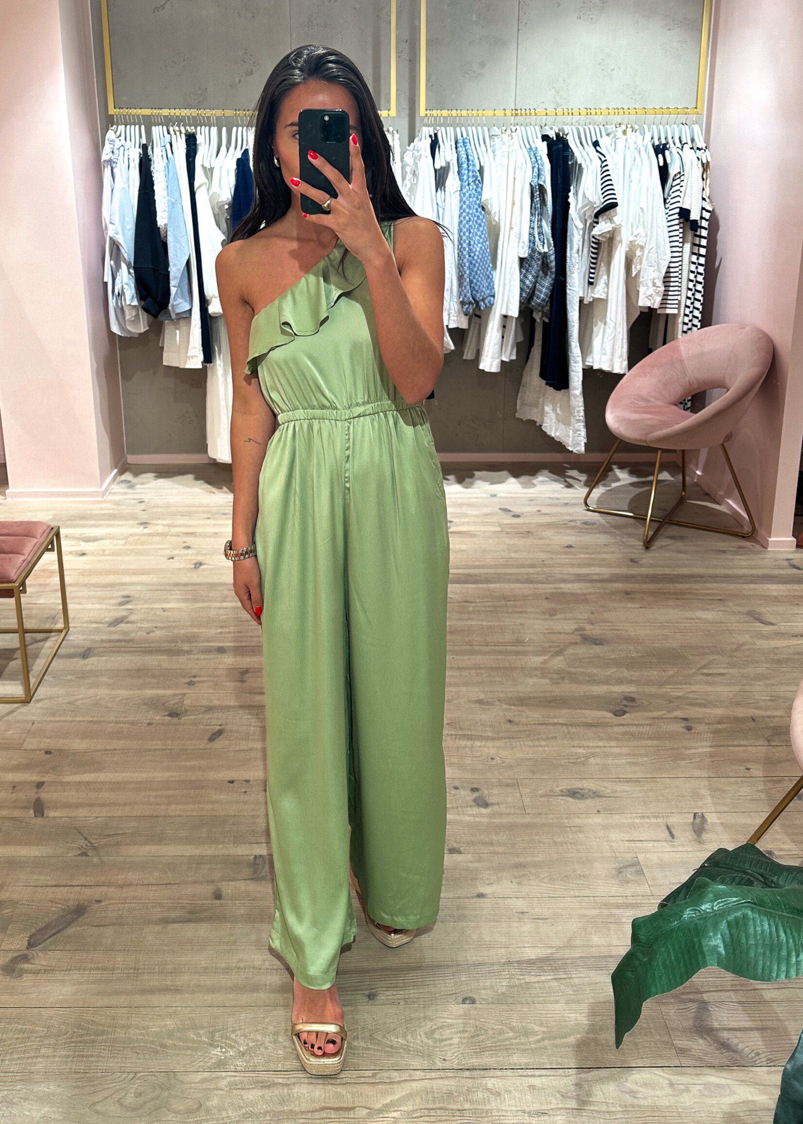 Jumpsuit offshoulder – Green