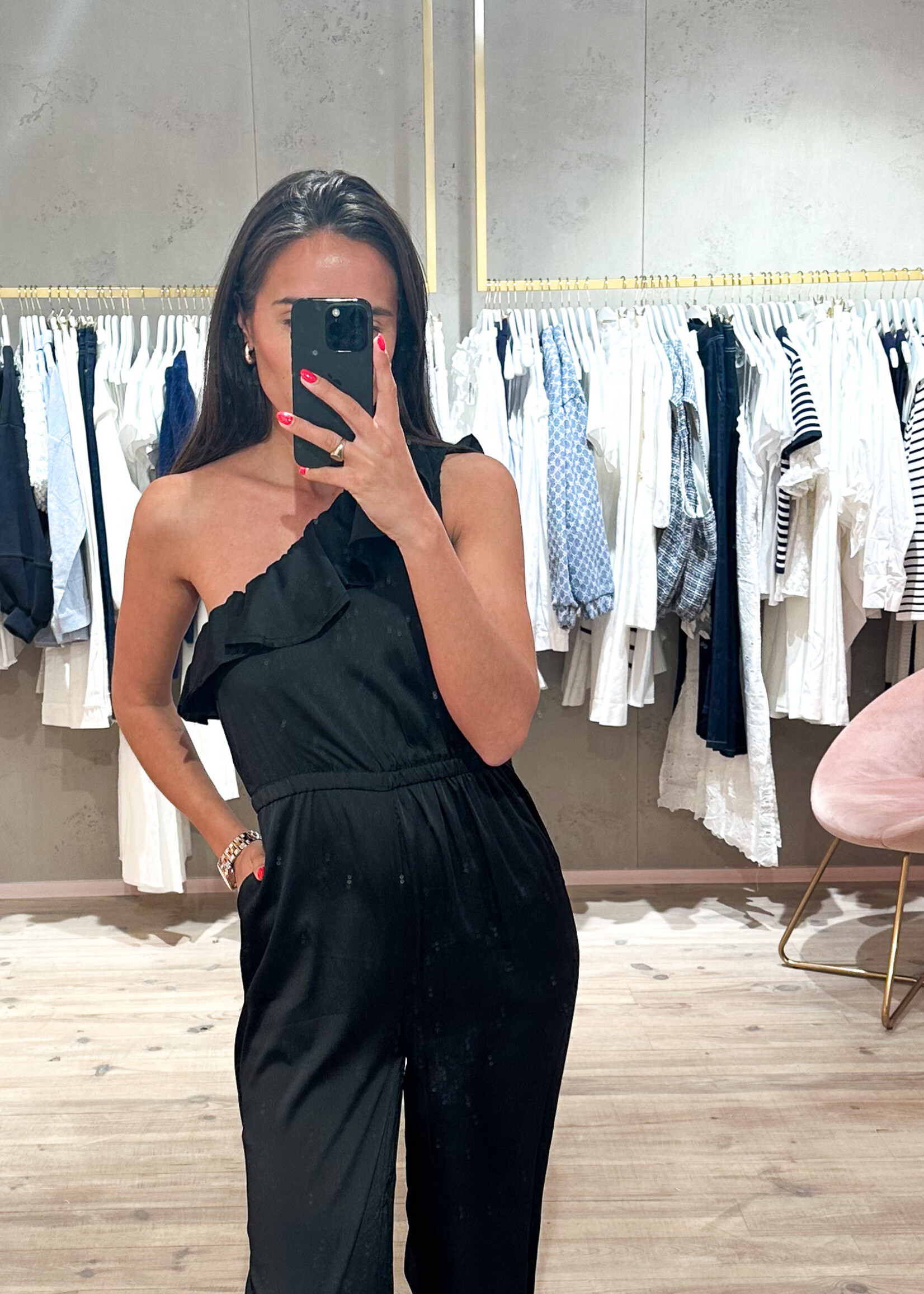 Jumpsuit offshoulder – Black