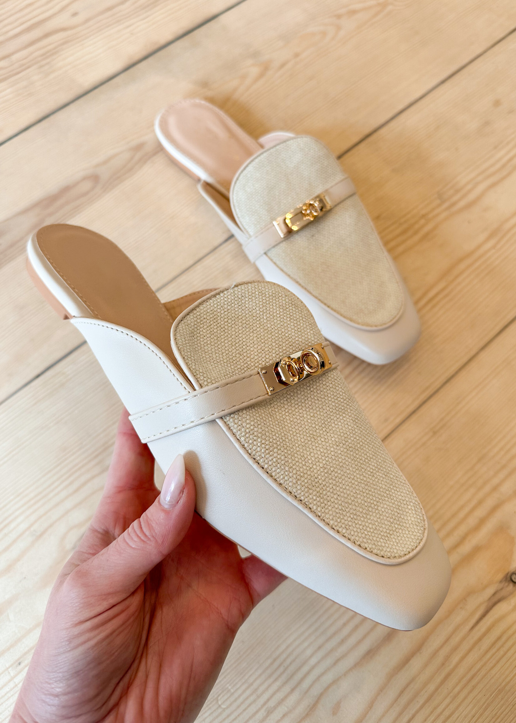 Loafer open – F367 – Linen