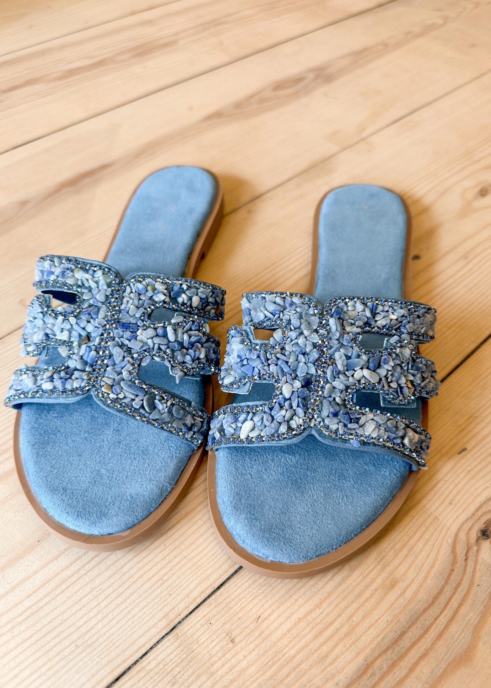 Slipper steentjes – 1791 – Blue