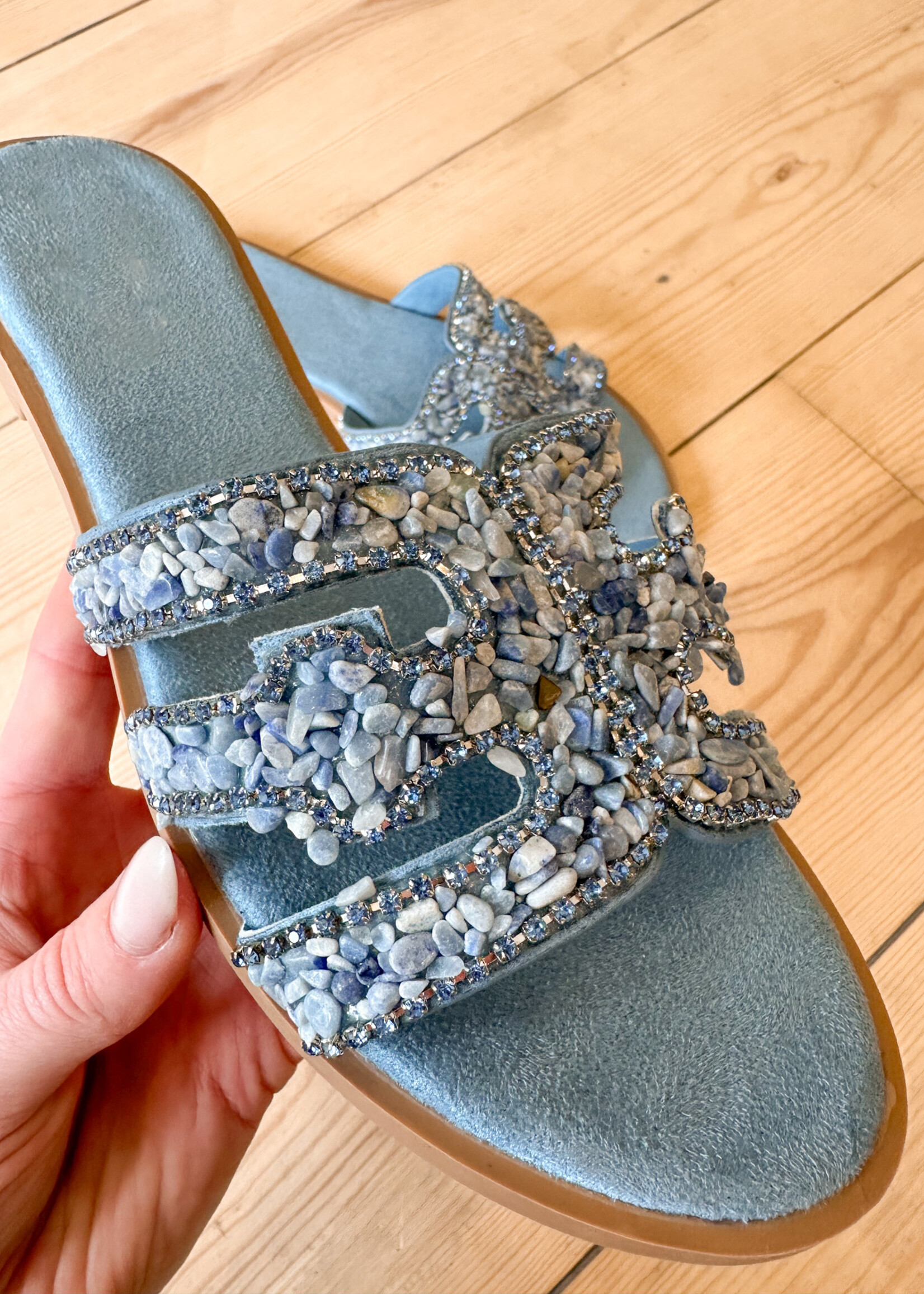 Slipper steentjes – 1791 – Blue