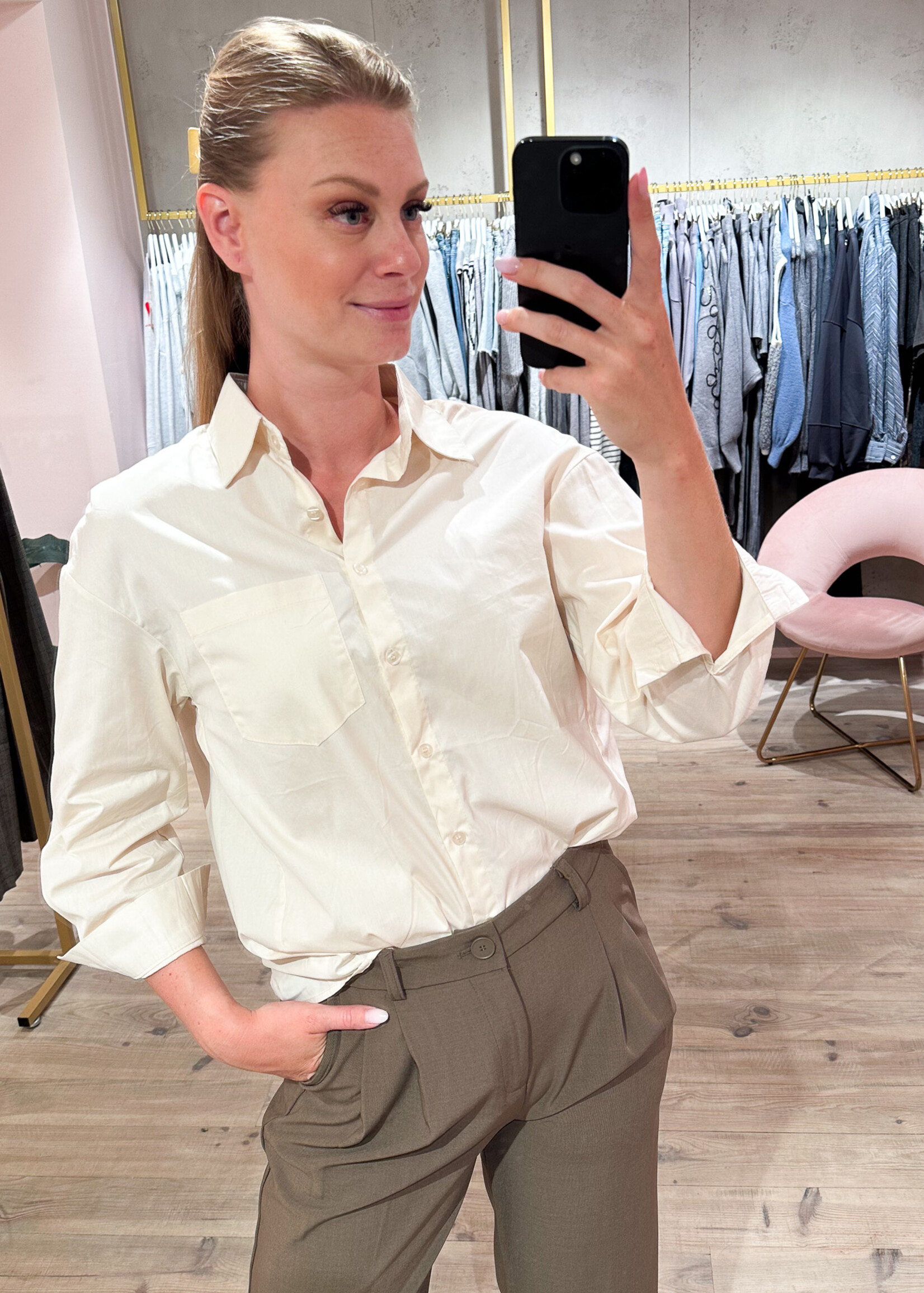 Beige hemdje new arrivals