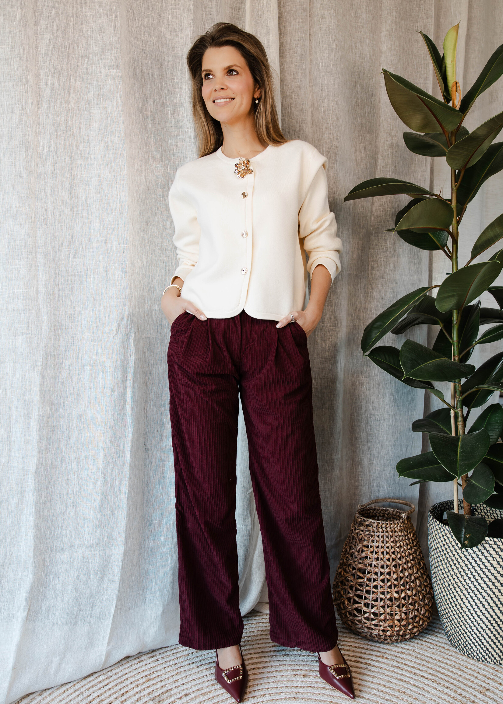 Broek – classic Manou – Bordeaux