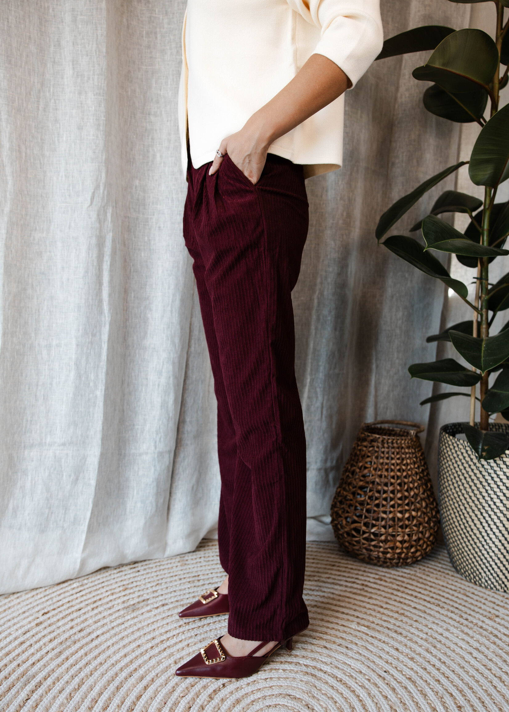 Broek – classic Manou – Bordeaux