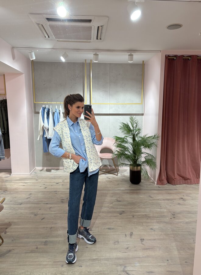 Hemdje uni coton effen – Blue
