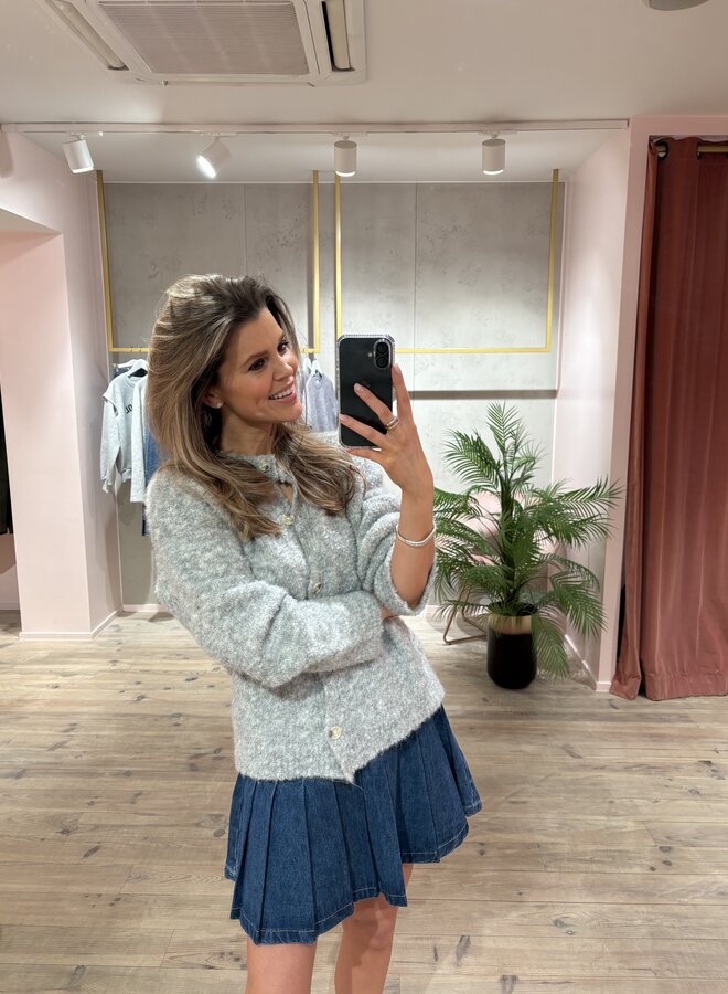 Rokje met plooitjes Denim – Denim Blue