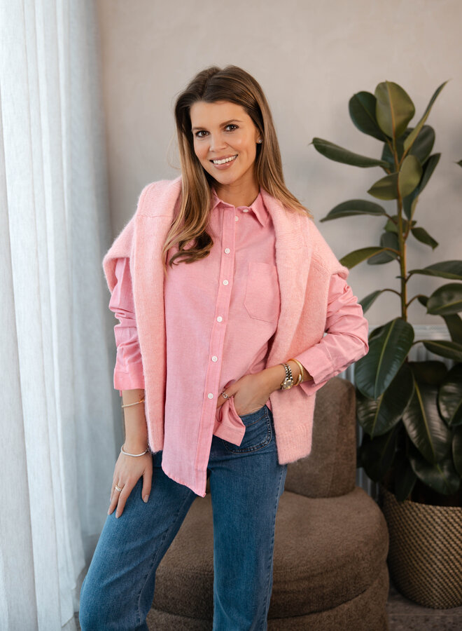 Hemdje uni coton effen – Pink