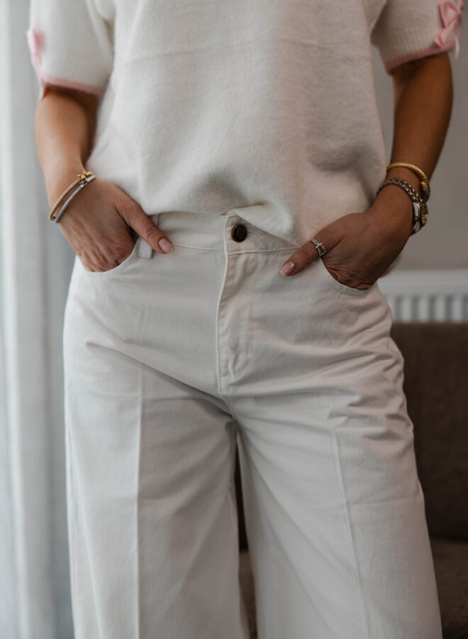 Jeans JD594B Pepino Wide Coton – White