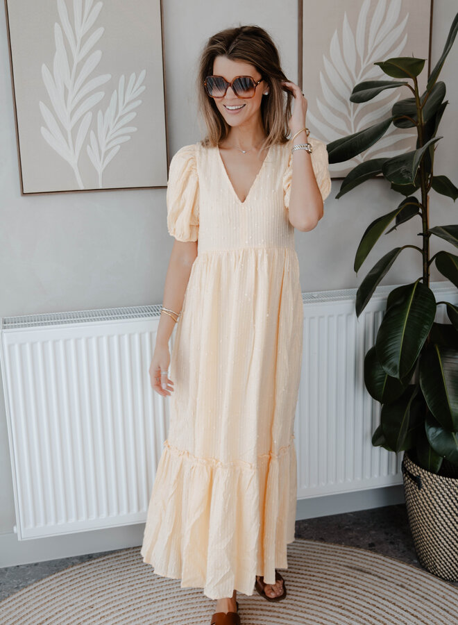 Jurk point lang – Yellow