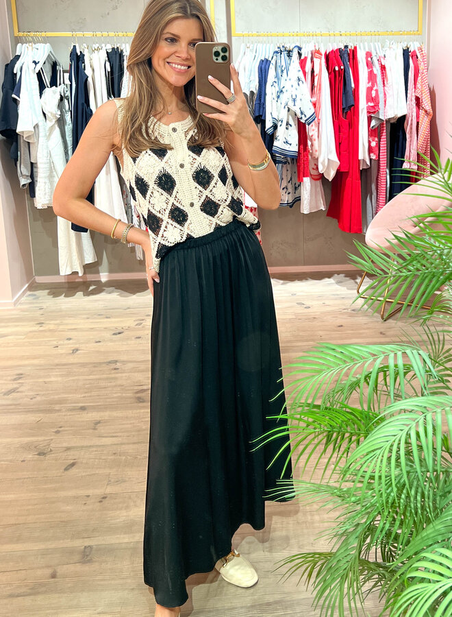 Rok satin los – Black