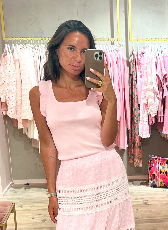 Topje ruffle – Pink