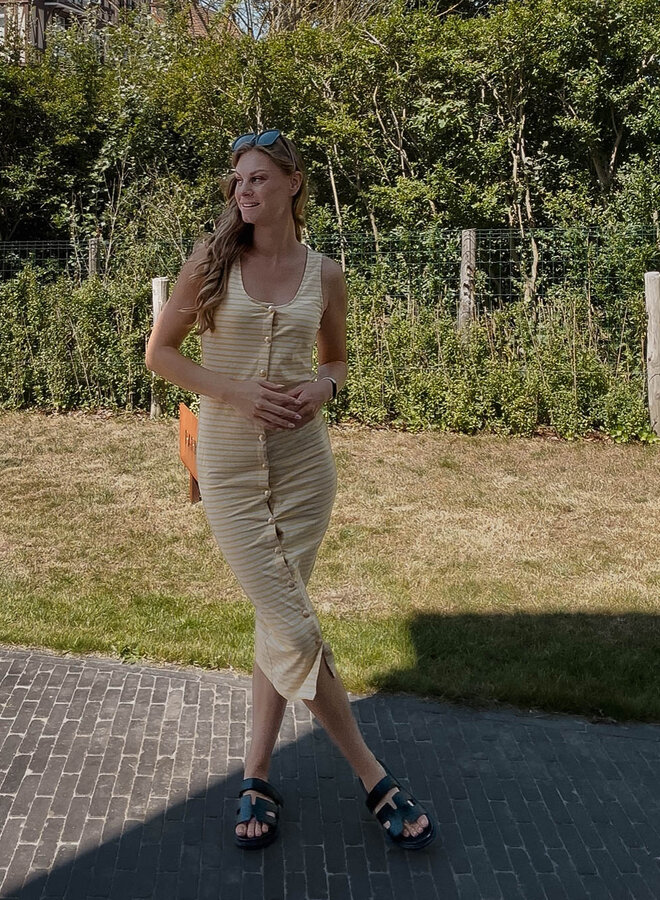Jurk marcel strepen – Yellow