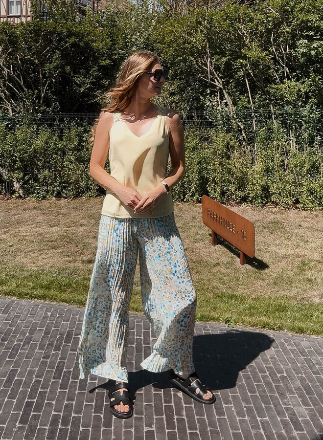 Broek petits fleurs – Blue