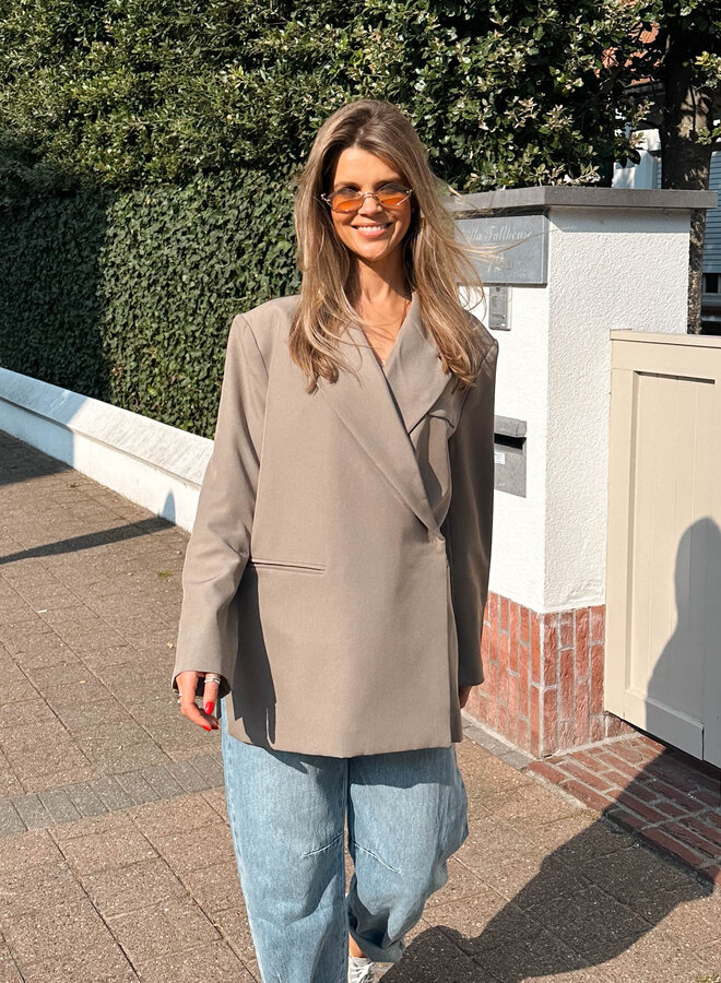 Blazer overslag jdp – Taupe