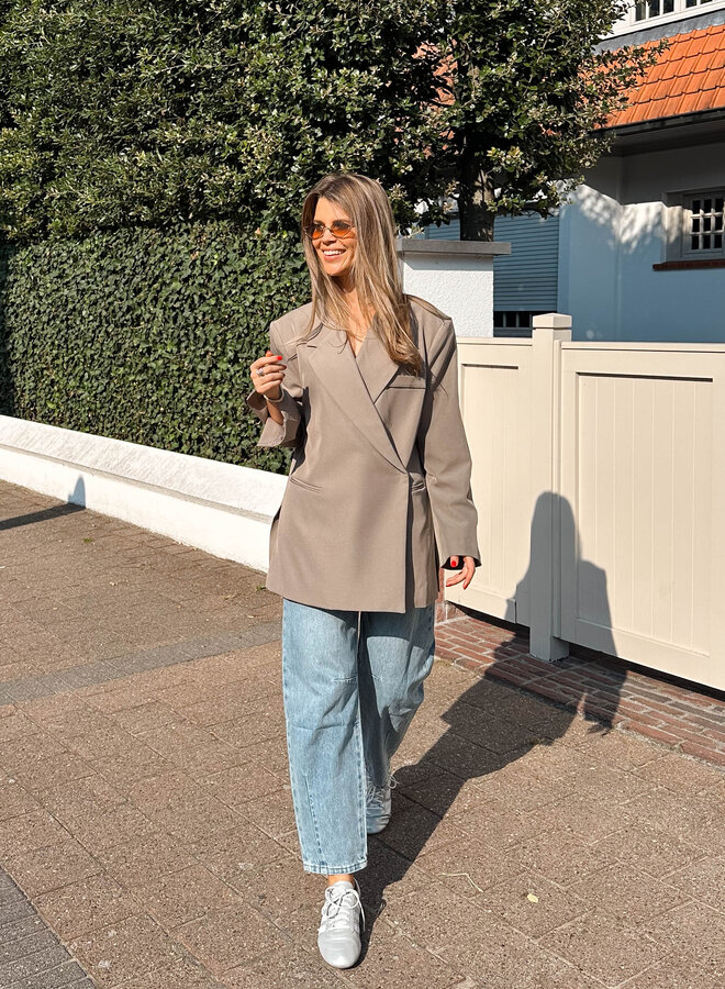 Blazer overslag jdp – Taupe