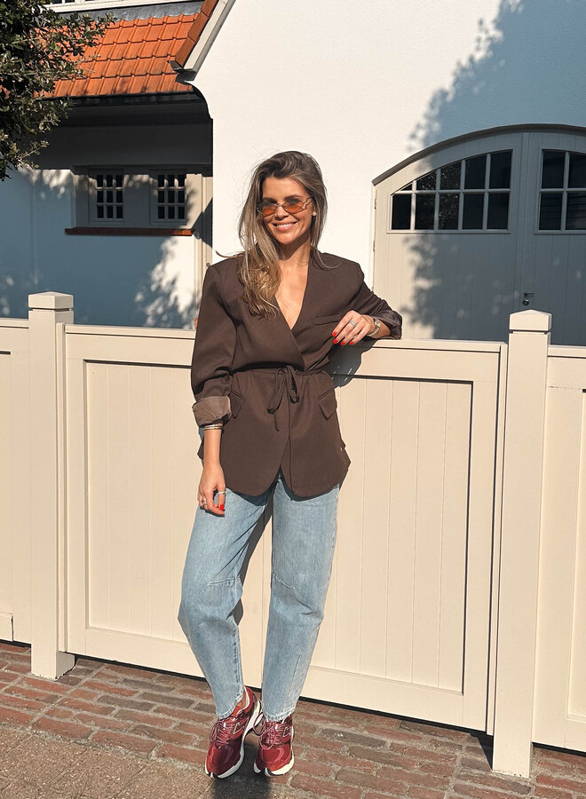 Blazer geknoopt – Marron