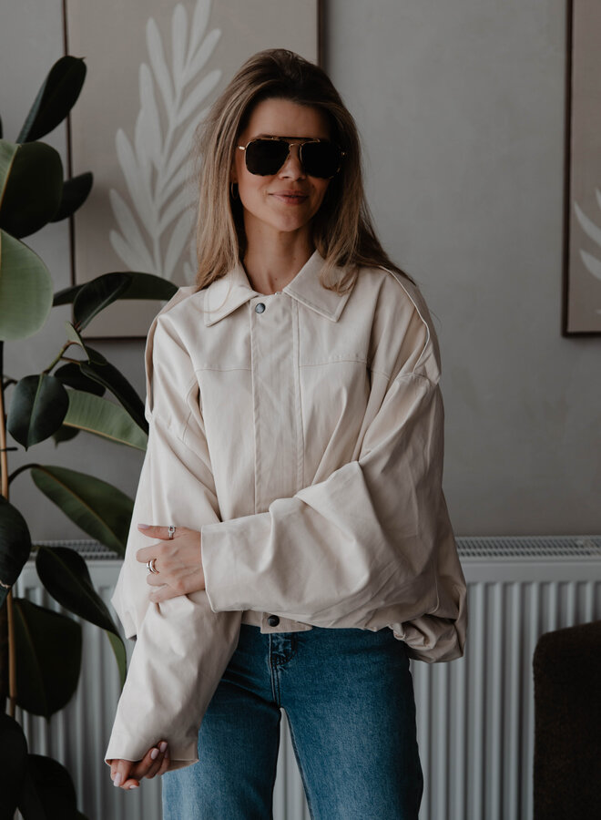 Jasje trench bomber – Beige